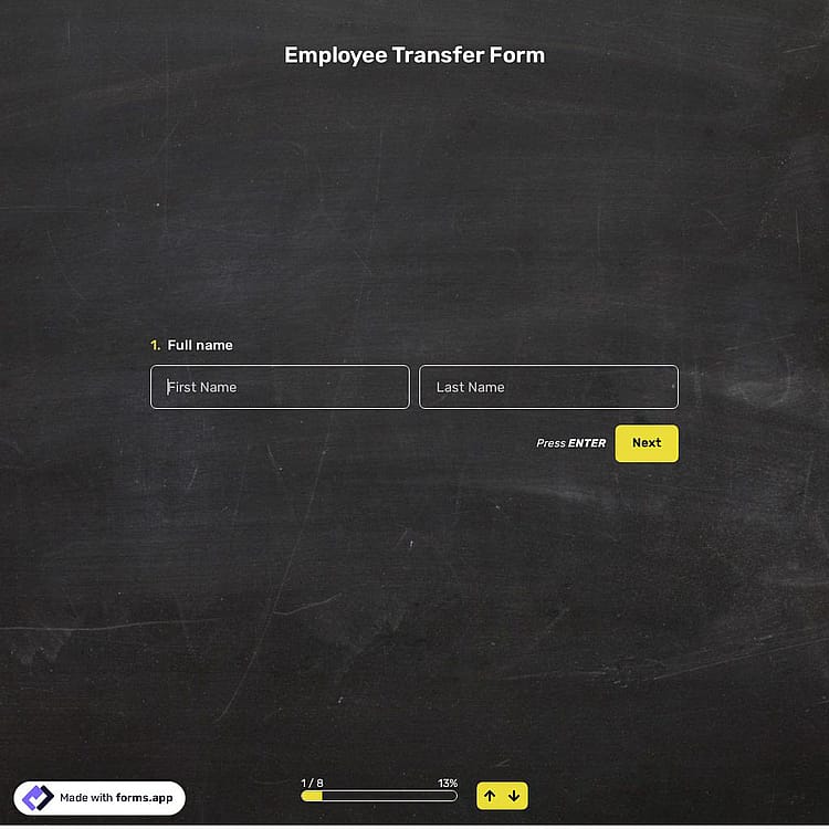 Employee Transfer Form