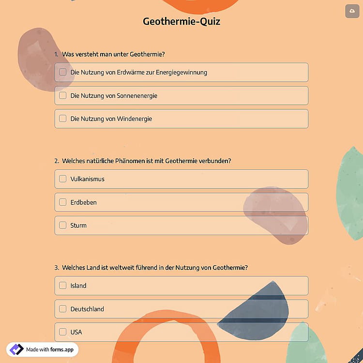 Geothermie-Quiz