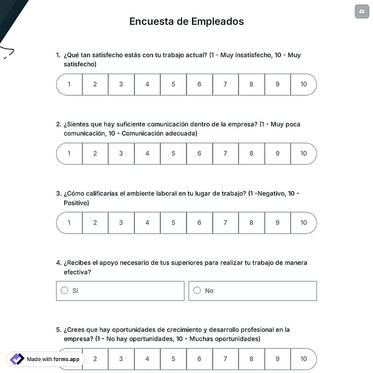Encuesta de Empleados