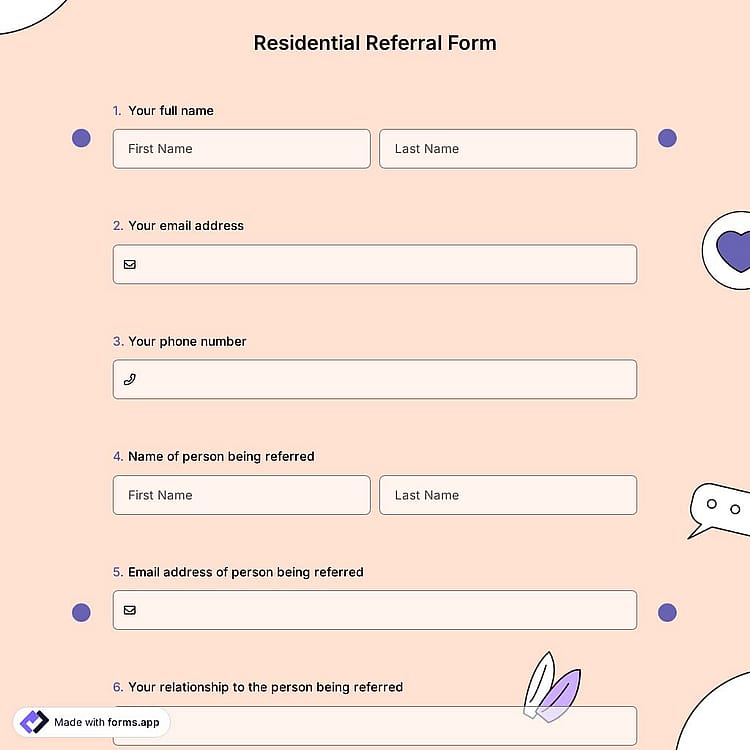 Residential Referral Form