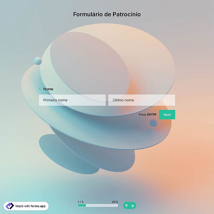 Modelo de Formulário de Patrocínio