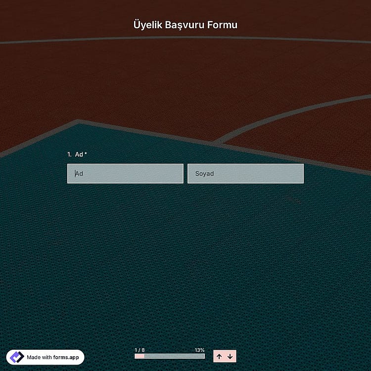Üyelik Başvuru Formu Şablonu