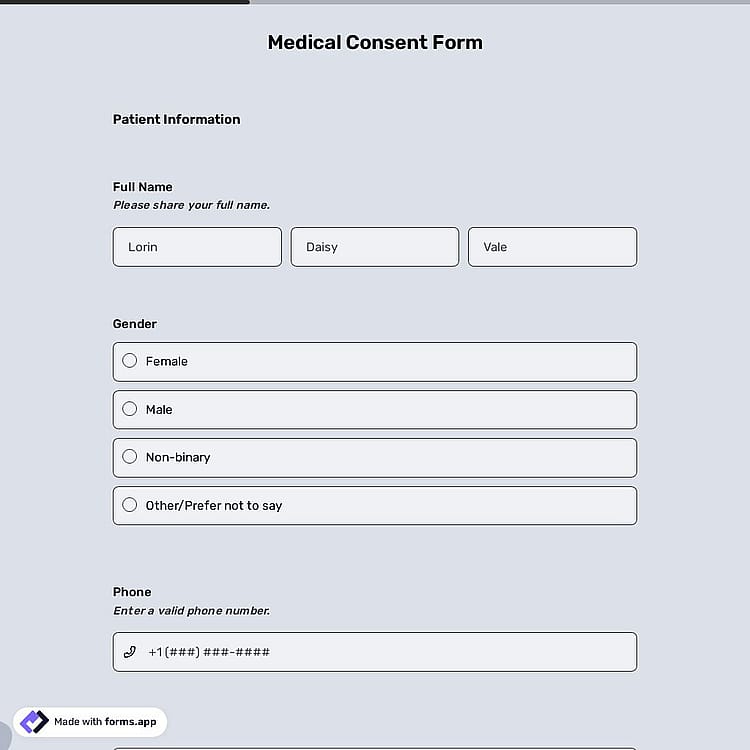 Medical Consent Form Template