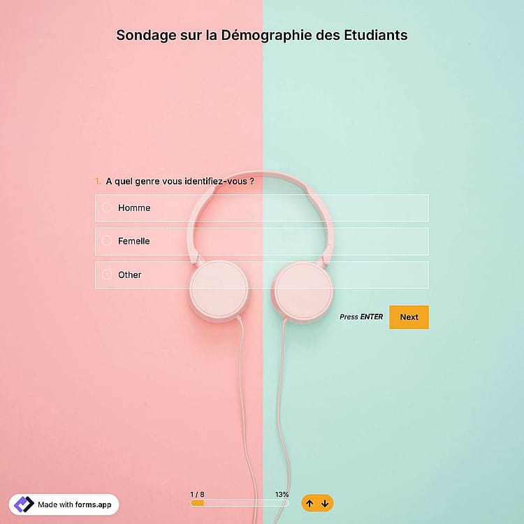 Modèle D'enquête Démographique sur les Etudiants
