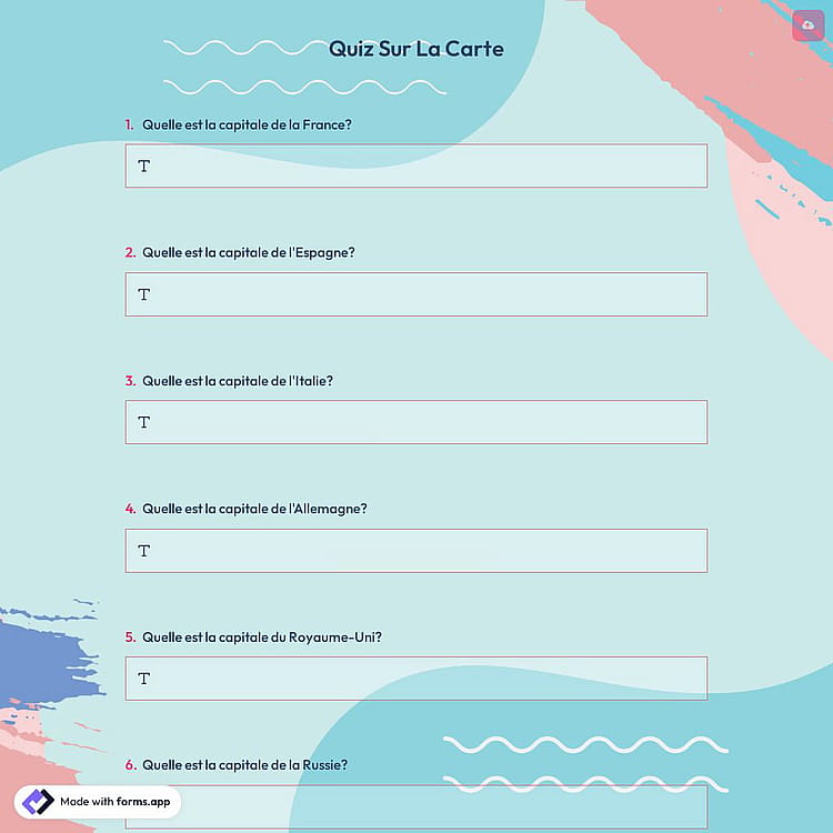 Quiz Sur La Carte