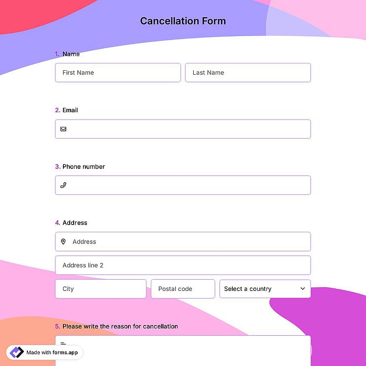 Cancellation Form