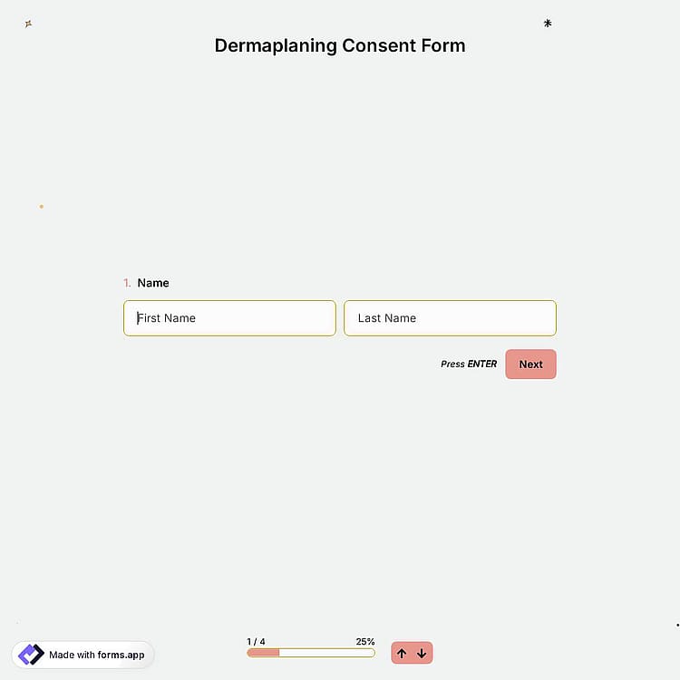 Dermaplaning Consent Form