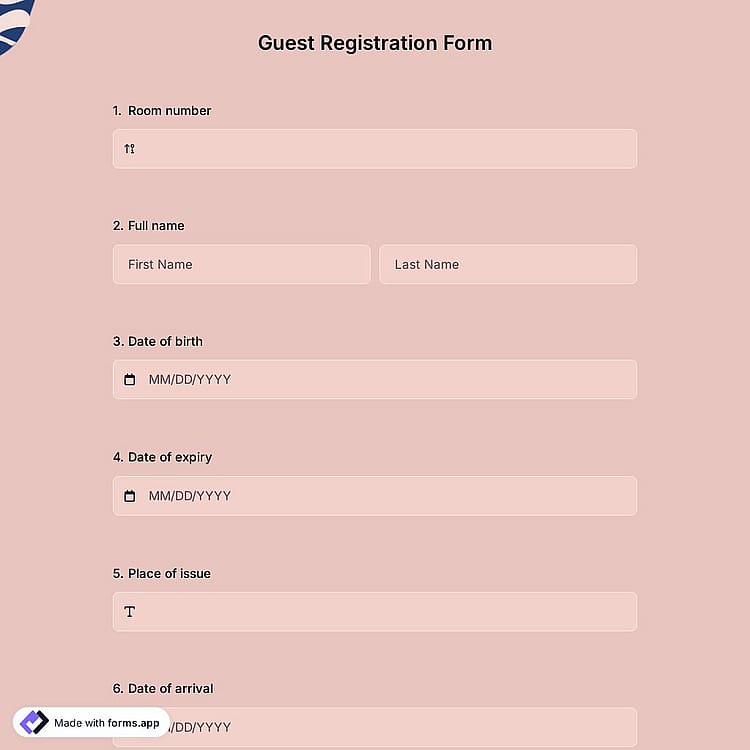 Guest Registration Form