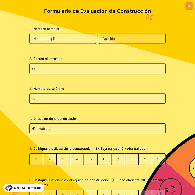 Formulario de Evaluación de Construcción