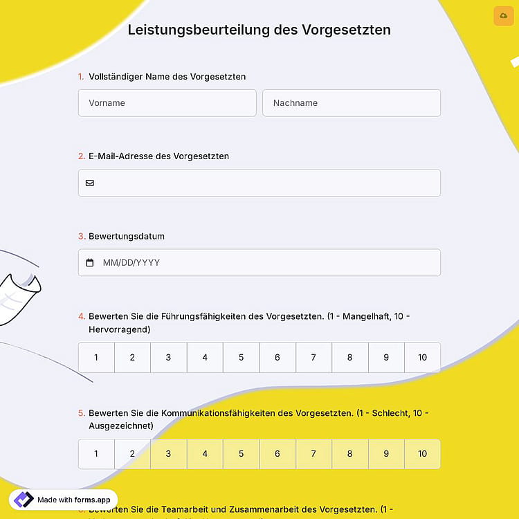 Leistungsbeurteilung des Vorgesetzten