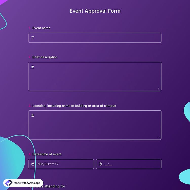 Event Approval Form