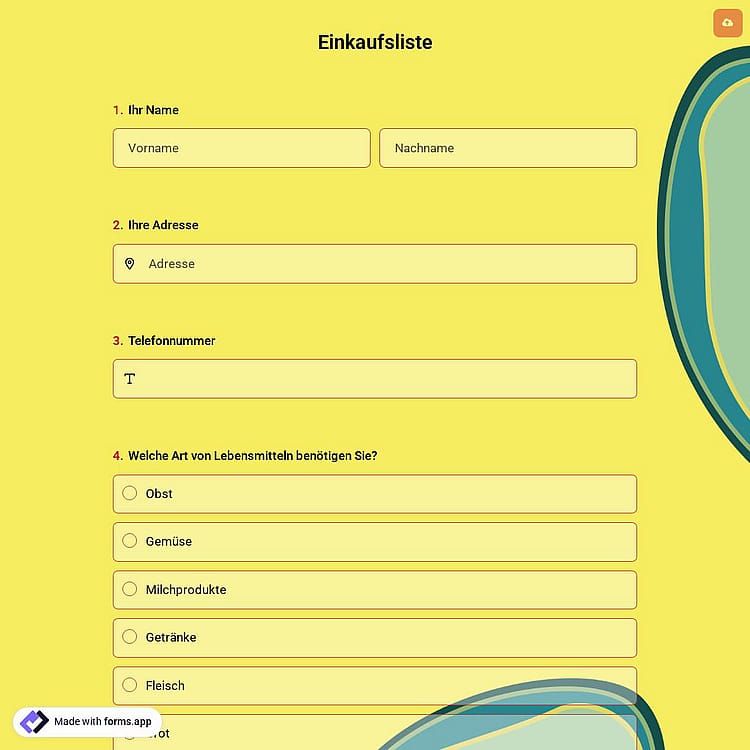 Einkaufsliste