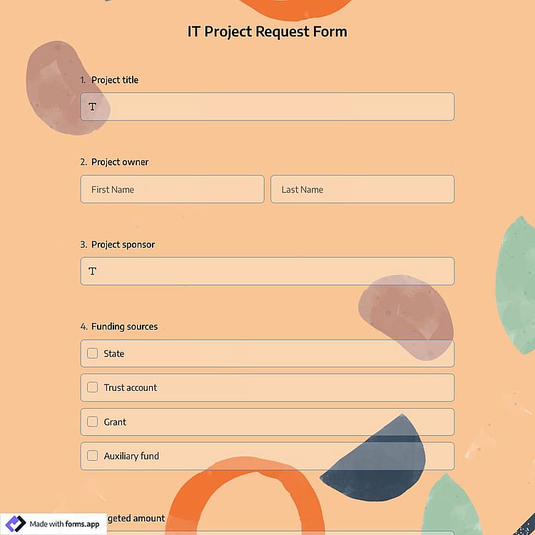 IT Project Request Form