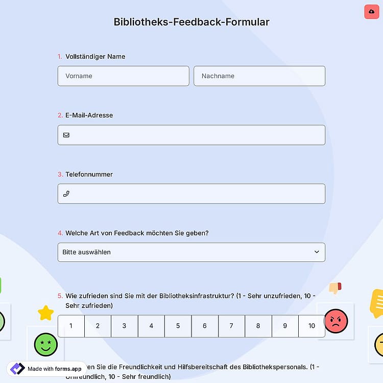 Bibliotheks-Feedback-Formular