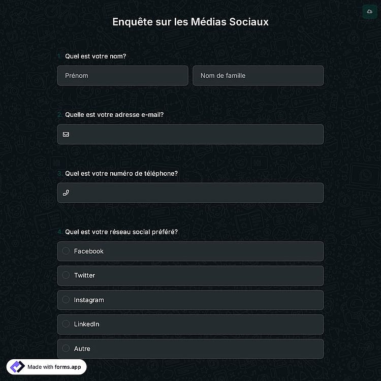 Enquête sur les Médias Sociaux