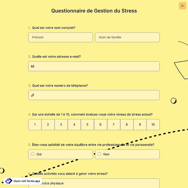 Questionnaire de Gestion du Stress