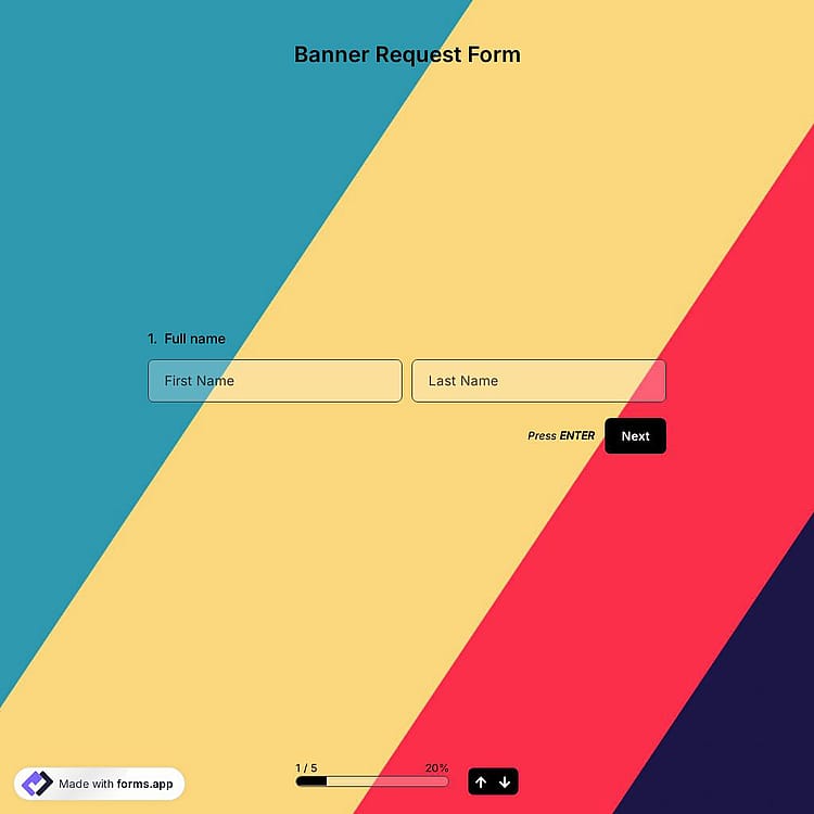 Banner Request Form