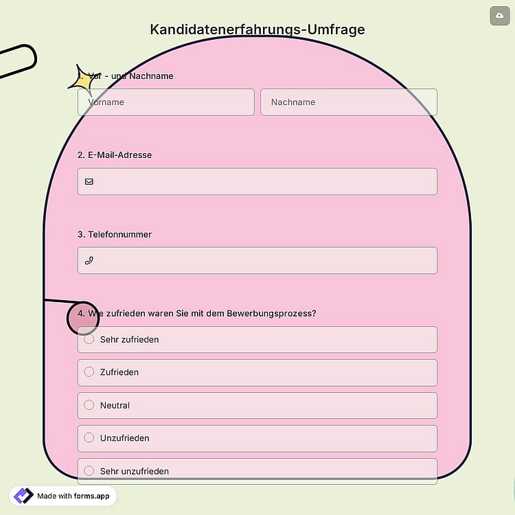 Kandidatenerfahrungs-Umfrage