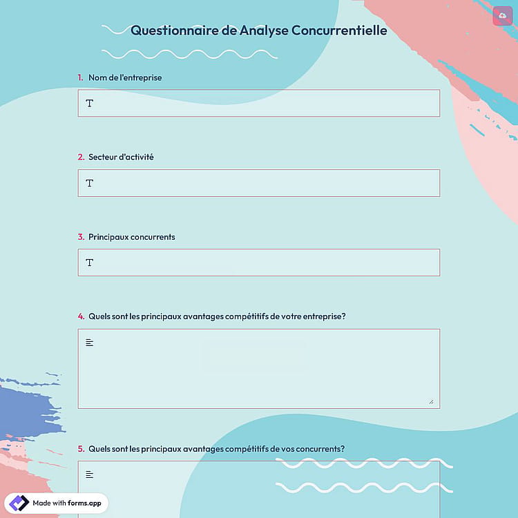 Questionnaire de Analyse Concurrentielle