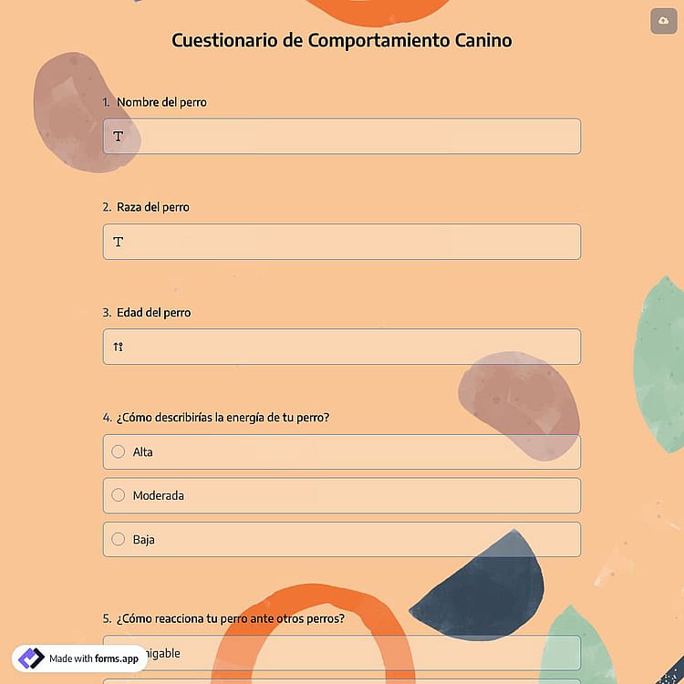 Cuestionario de Comportamiento Canino