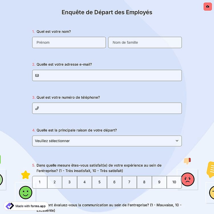 Enquête de Départ des Employés