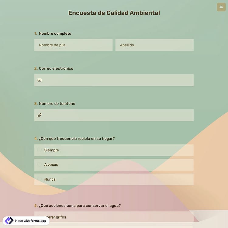 Encuesta de Calidad Ambiental