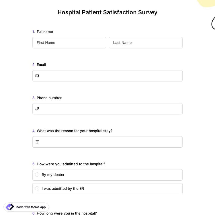 Hospital Patient Satisfaction Survey