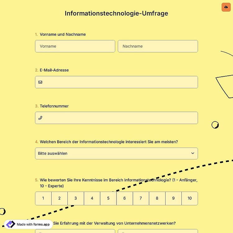 Informationstechnologie-Umfrage