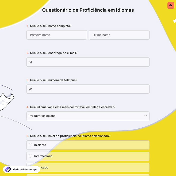 Questionário de Proficiência em Idiomas