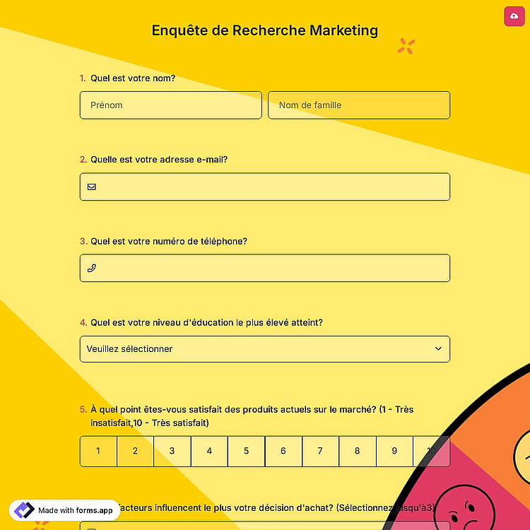 Enquête de Recherche Marketing