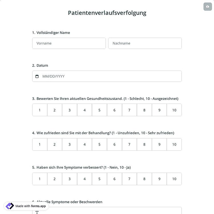 Patientenverlaufsverfolgung
