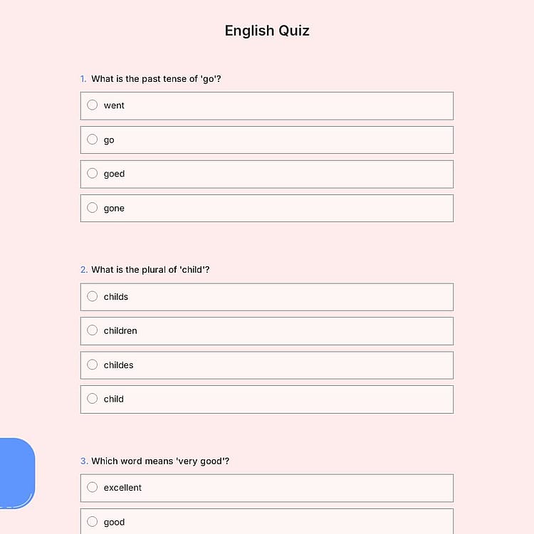 English Quiz