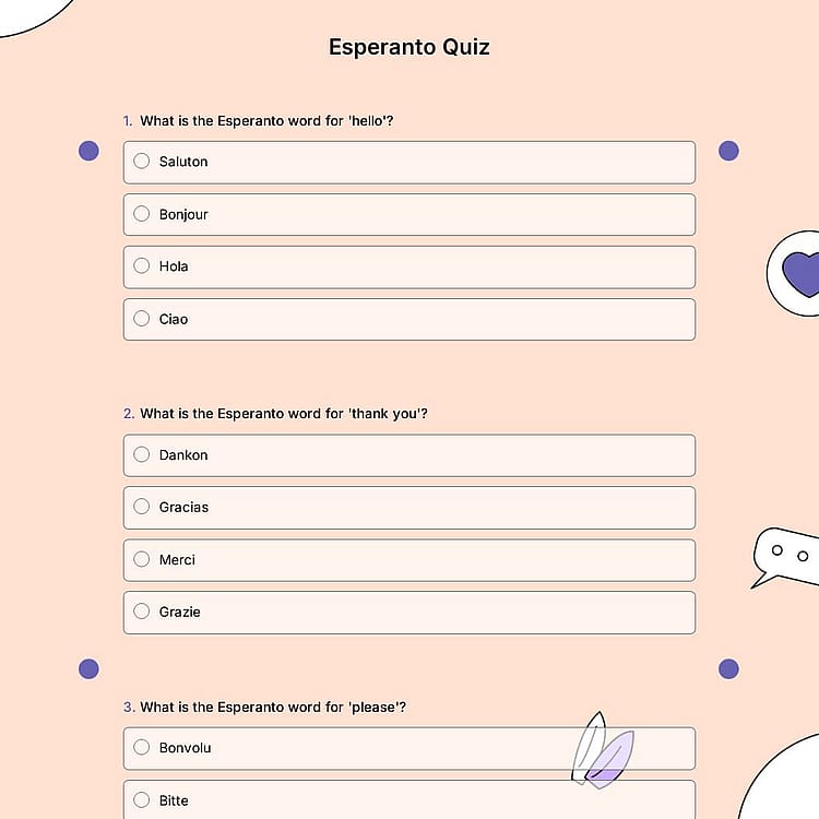 Esperanto Quiz