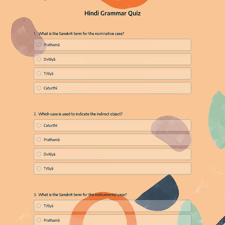 Hindi Grammar Quiz