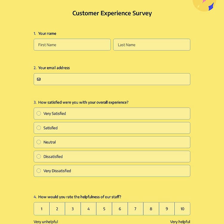 Customer Experience Survey