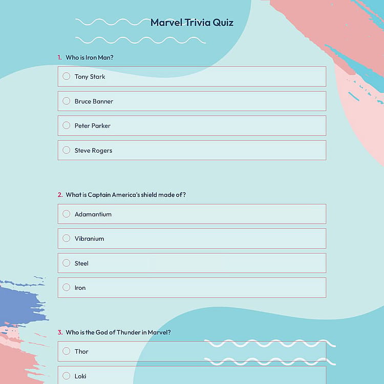Marvel Trivia Quiz