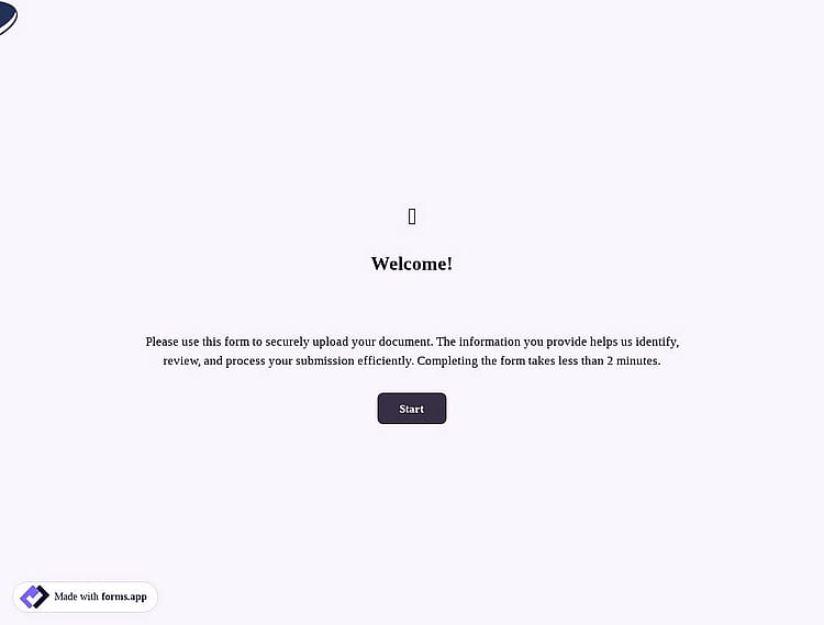 Document Upload Form