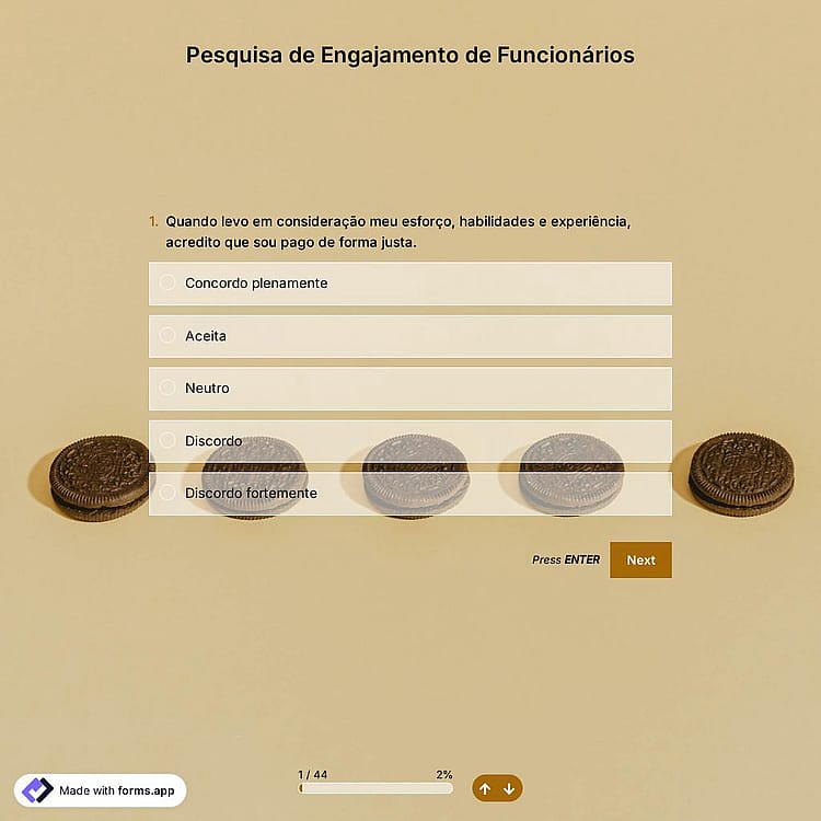 Modelo de Pesquisa de Engajamento de Funcionários