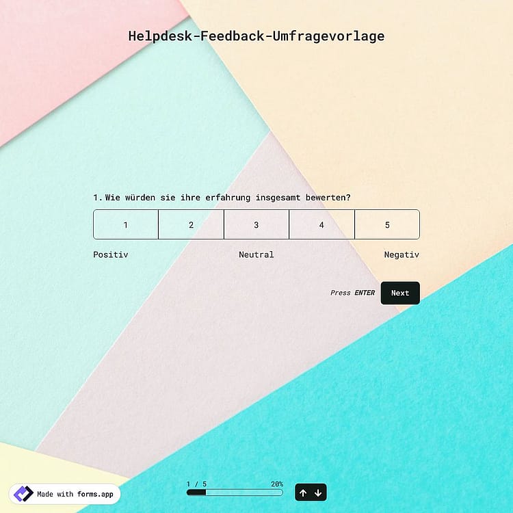 Helpdesk-Feedback-Umfragevorlage