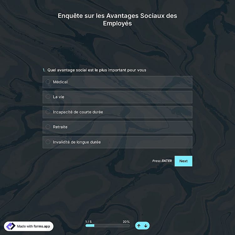 Enquête sur les Avantages Sociaux des Employés