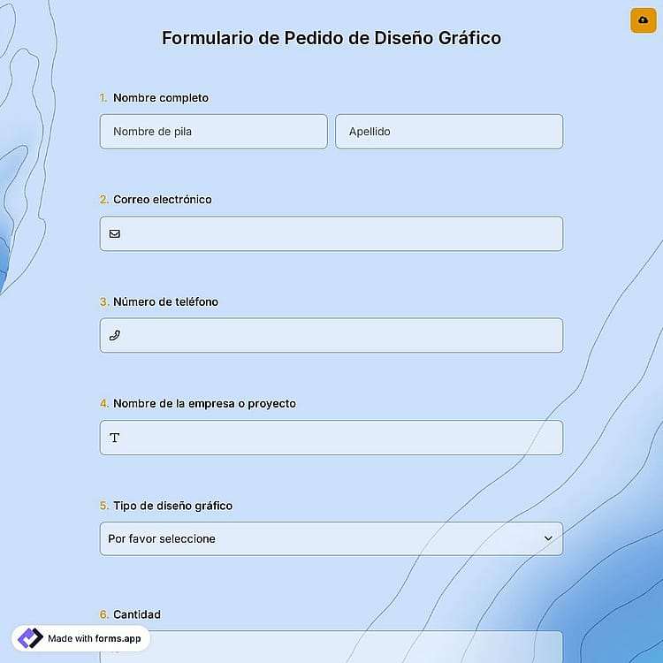 Formulario de Pedido de Diseño Gráfico