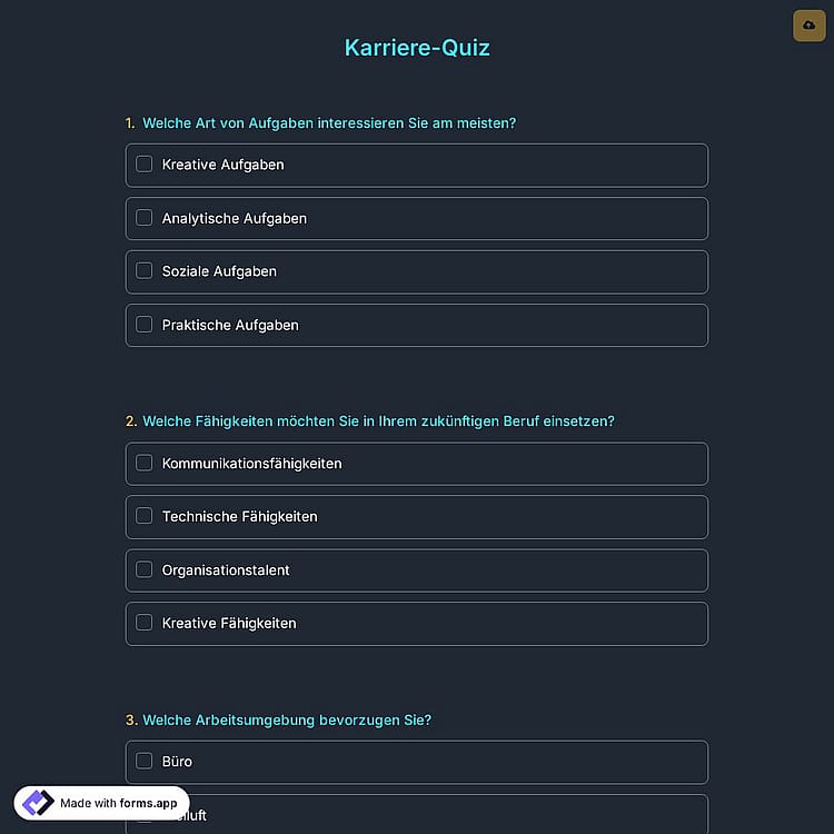 Karriere-Quiz