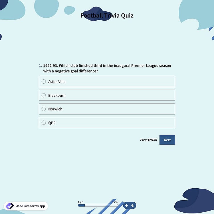 Football Trivia Quiz
