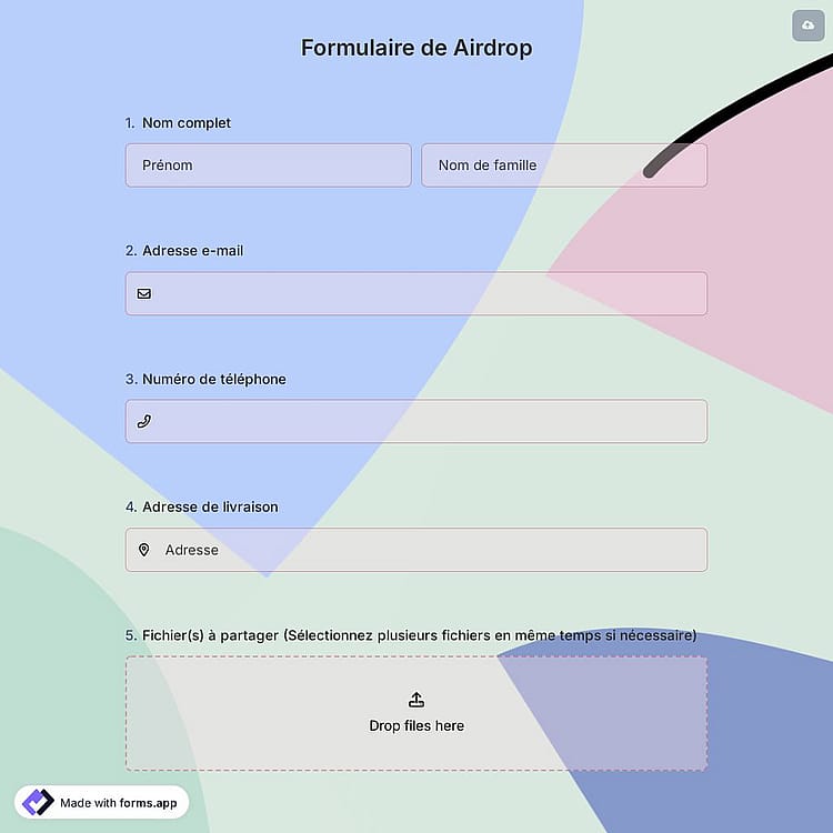 Formulaire De Airdrop