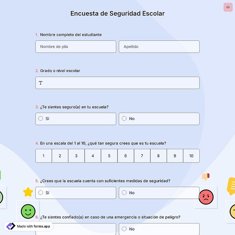 Encuesta de Seguridad Escolar