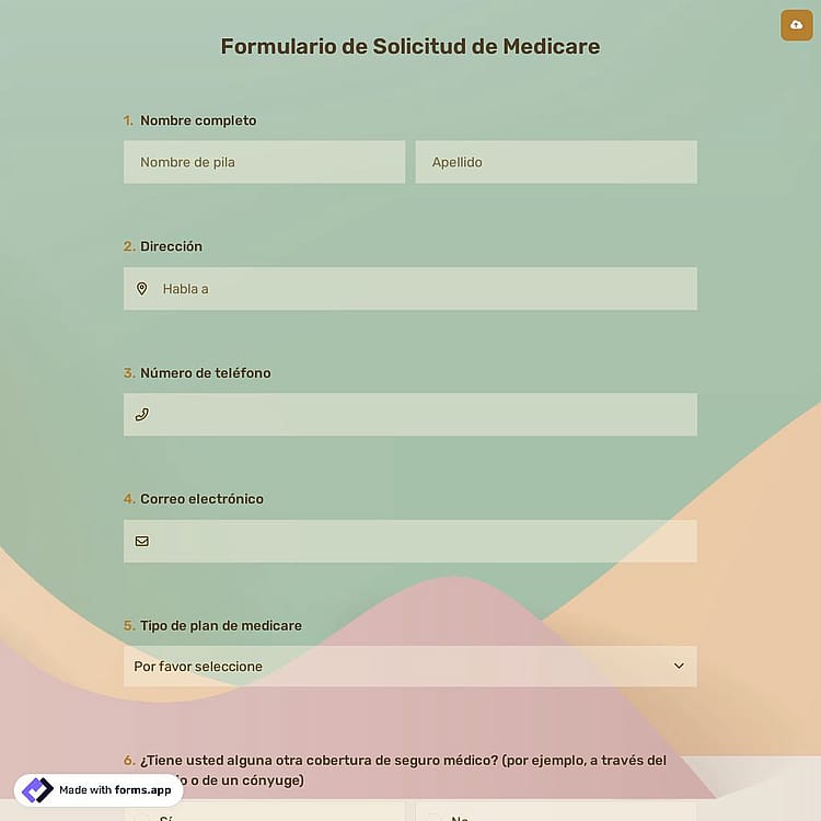 Formulario de Solicitud de Medicare