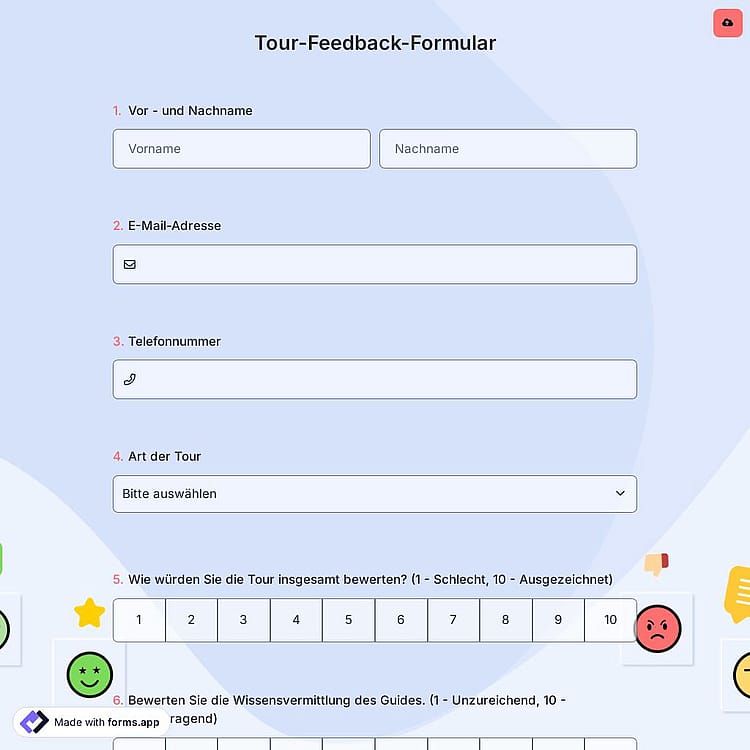 Tour-Feedback-Formular