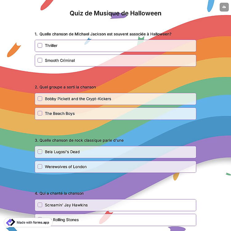 Quiz de Musique de Halloween