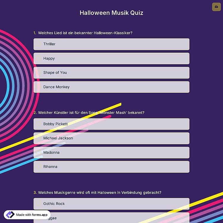 Halloween Musik Quiz