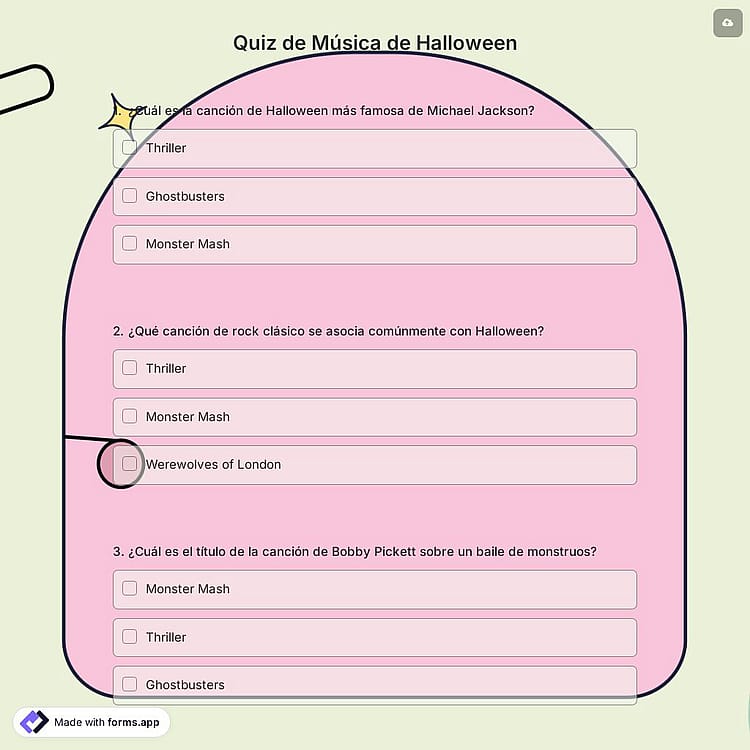 Quiz de Música de Halloween